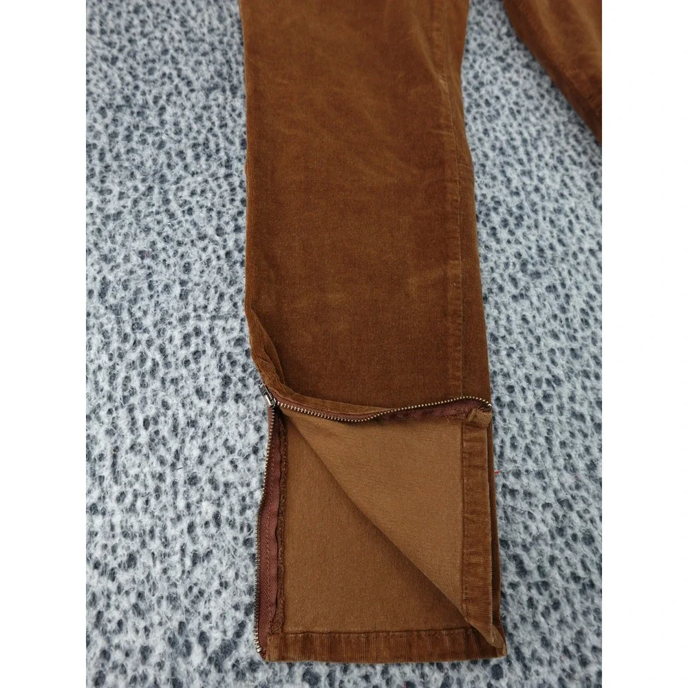 Sanctuary Utility‎ Pants Womens 28 Brown Corduroy Ankle Zip Anthropologie